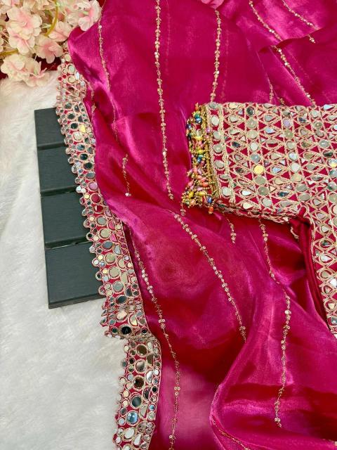 Dazira jimmy choo sattin Designer sarees wholesale in Pune