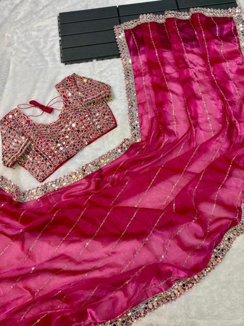 Dazira jimmy choo sattin Designer sarees wholesale in Pune