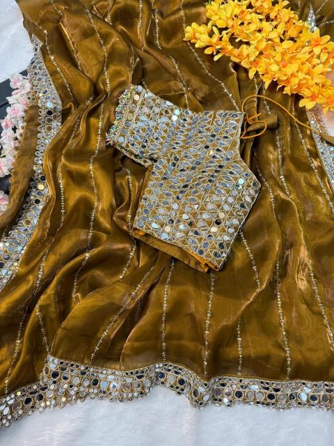 Dazira jimmy choo sattin Designer sarees wholesale in Pune