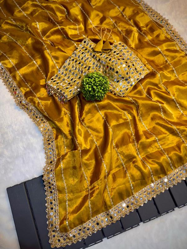 Dazira jimmy choo sattin Designer sarees wholesale in Pune
