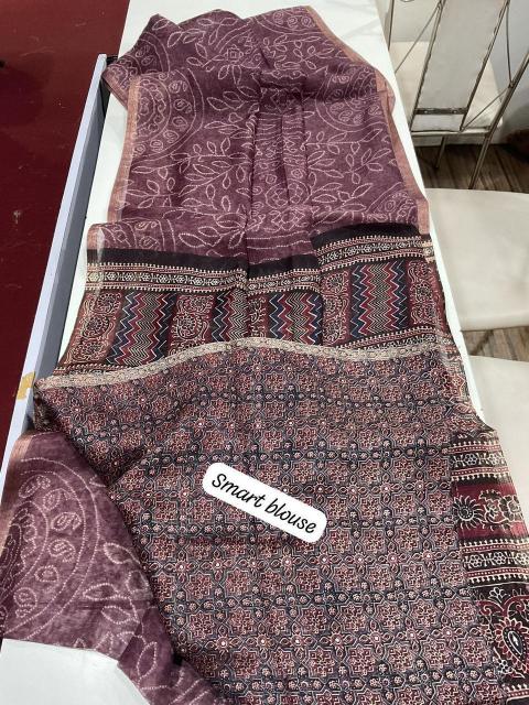 Dazira Linen Digital Print Designer saree wholesale in Kolkata