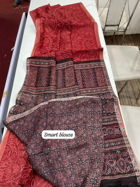 Dazira Linen Digital Print Designer saree wholesale in Kolkata