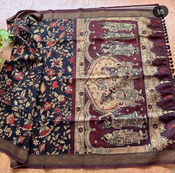 Dazira Linen Digital Print Wholesale saree suppliers in Chandni Chowk