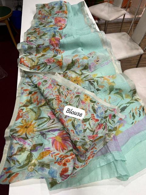 Dazira LINEN DIGITAL PRINTED Bulk saree suppliers in Kolkata