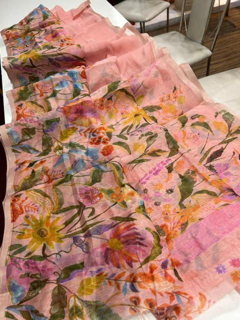 Dazira LINEN DIGITAL PRINTED Bulk saree suppliers in Kolkata
