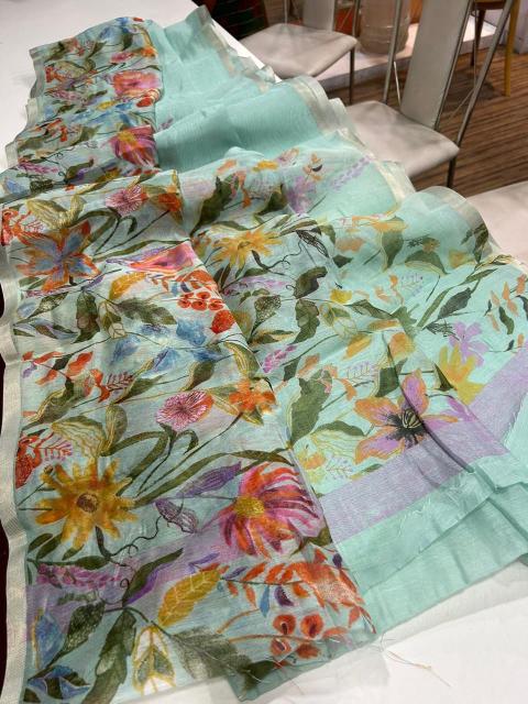 Dazira LINEN DIGITAL PRINTED Bulk saree suppliers in Kolkata