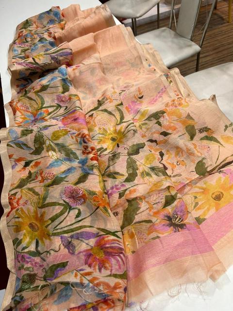 Dazira LINEN DIGITAL PRINTED Bulk saree suppliers in Kolkata