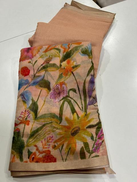 Dazira LINEN DIGITAL PRINTED Bulk saree suppliers in Kolkata