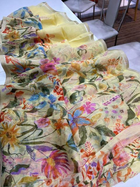 Dazira LINEN DIGITAL PRINTED Bulk saree suppliers in Kolkata