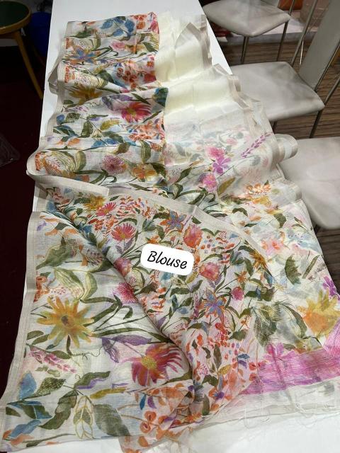 Dazira LINEN DIGITAL PRINTED Bulk saree suppliers in Kolkata