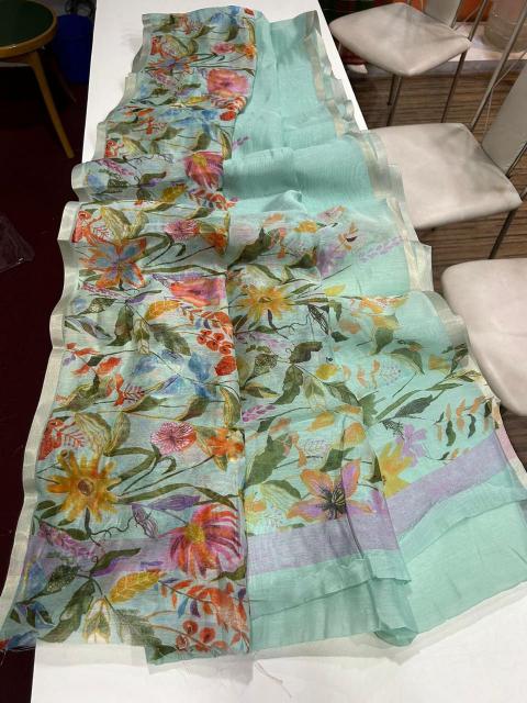 Dazira LINEN DIGITAL PRINTED Bulk saree suppliers in Kolkata