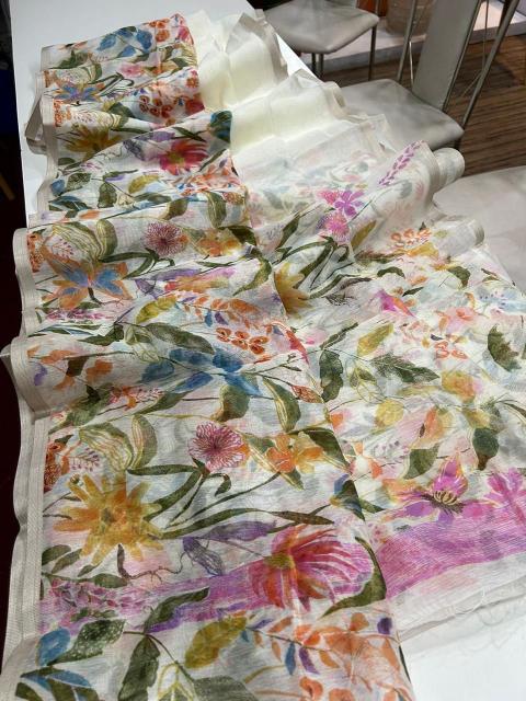 Dazira LINEN DIGITAL PRINTED Bulk saree suppliers in Kolkata