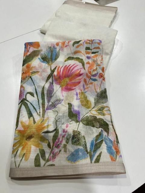 Dazira LINEN DIGITAL PRINTED Bulk saree suppliers in Kolkata