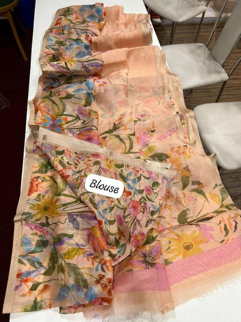 Dazira LINEN DIGITAL PRINTED Bulk saree suppliers in Kolkata