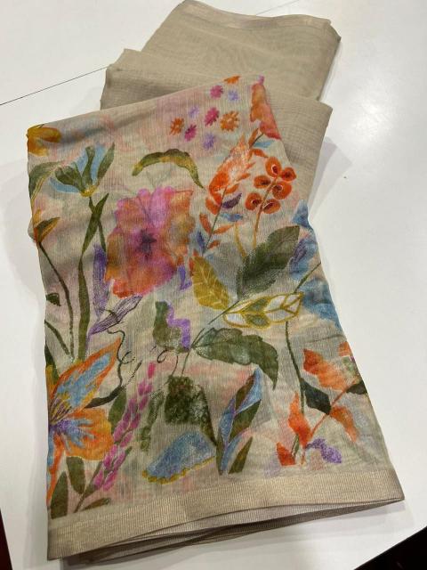 Dazira LINEN DIGITAL PRINTED Bulk saree suppliers in Kolkata