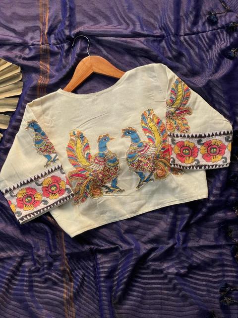 Dazira  lining khadi cotton Designer sarees in Hyderabad wholesale market