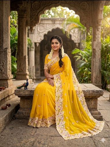 Dazira Pure Georgette Saree wholesale market in Pune