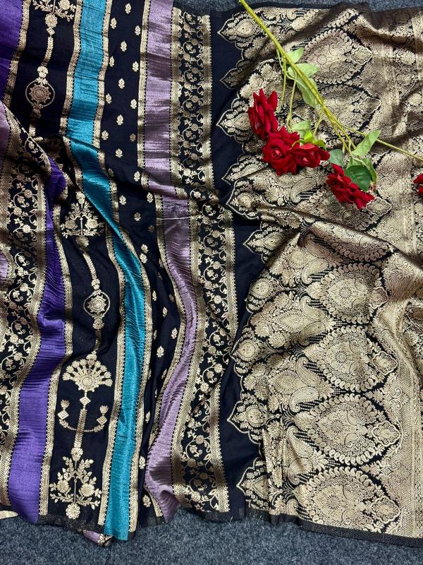 Dazira Rich Crepe Khadi Wholesale saree market in Bengal
