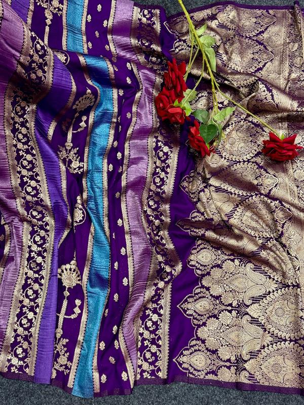 Dazira Rich Crepe Khadi Wholesale saree market in Bengal