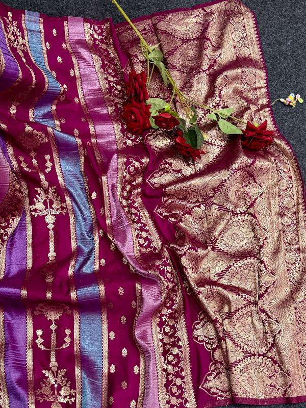 Dazira Rich Crepe Khadi Wholesale saree market in Bengal