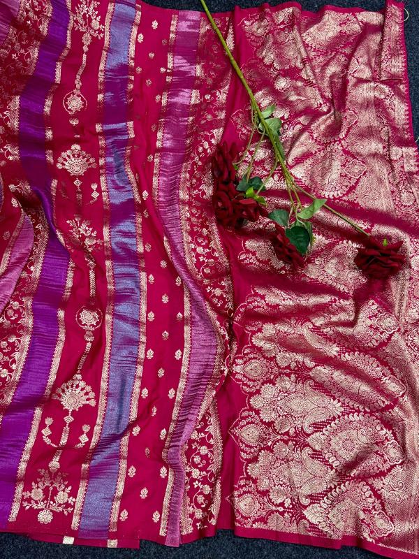 Dazira Rich Crepe Khadi Wholesale saree market in Bengal