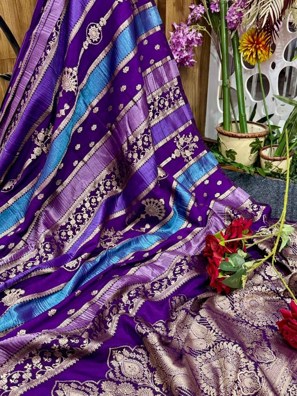 Dazira Rich Crepe Khadi Wholesale saree market in Bengal