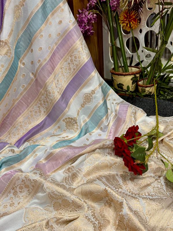 Dazira Rich Crepe Khadi Wholesale saree market in Bengal