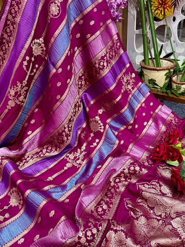 Dazira Rich Crepe Khadi Wholesale saree market in Bengal