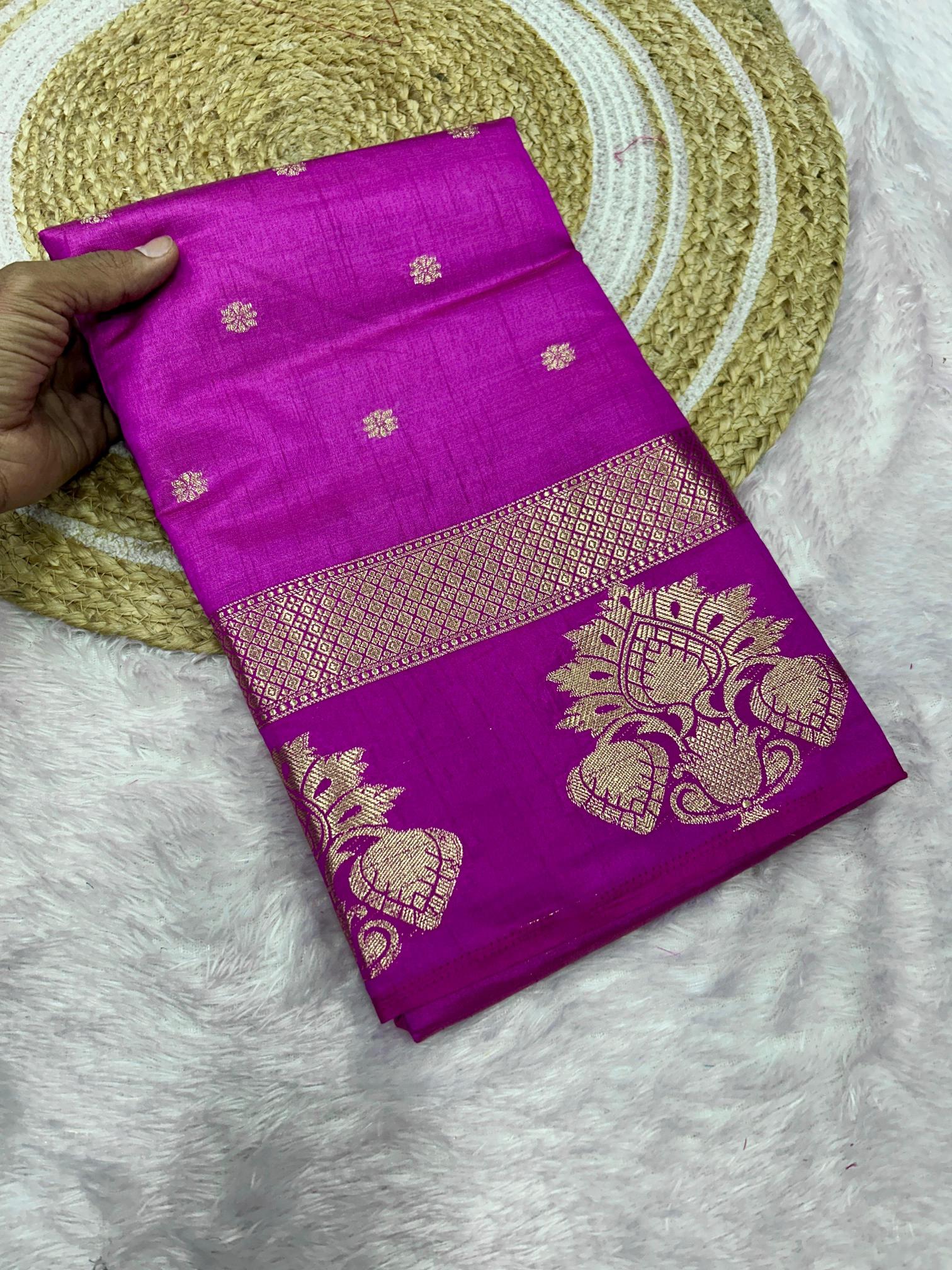 Dazira Soft Tusser silk Cheap saree wholesale in Kolkata