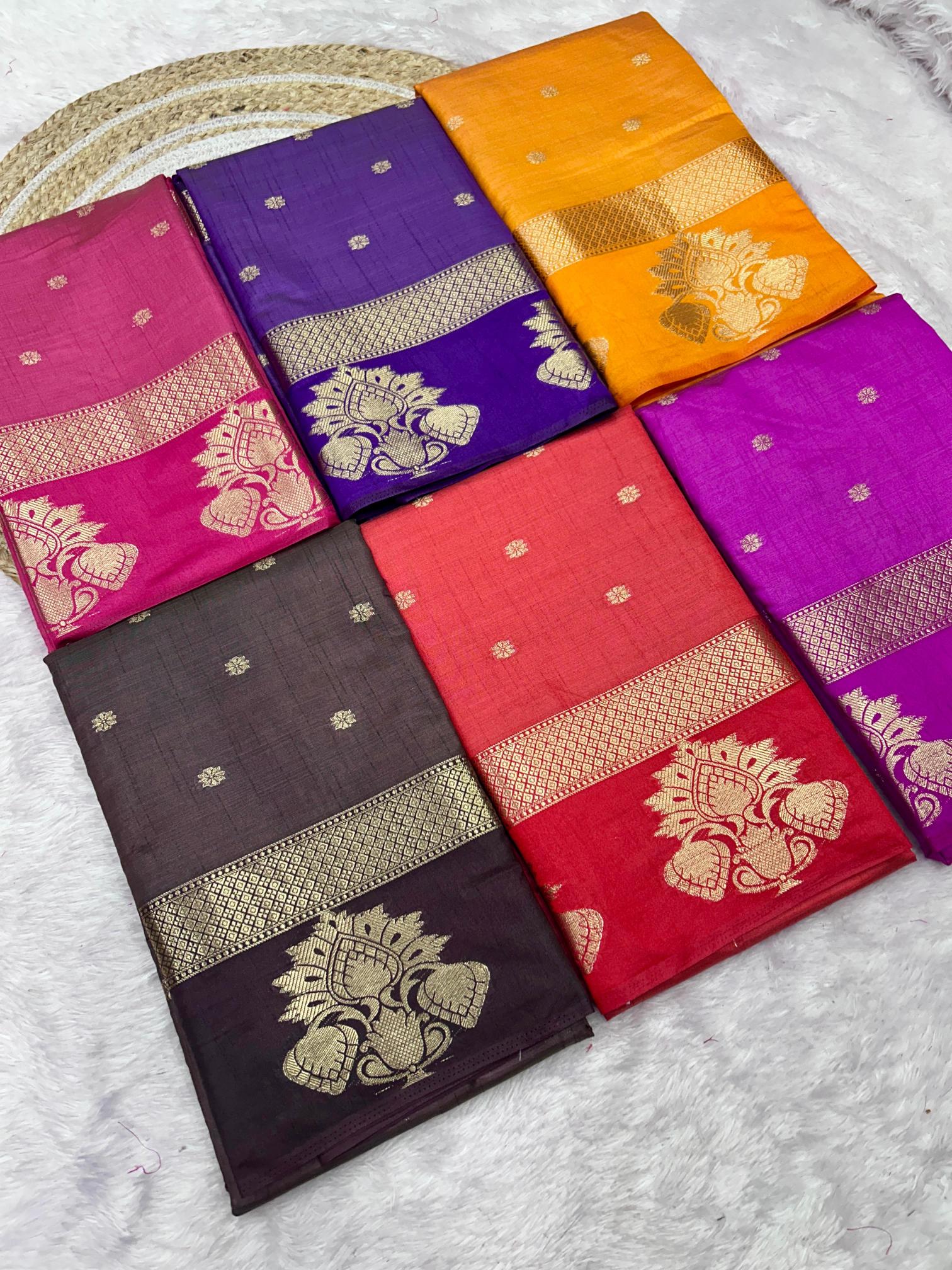 Dazira Soft Tusser silk Cheap saree wholesale in Kolkata
