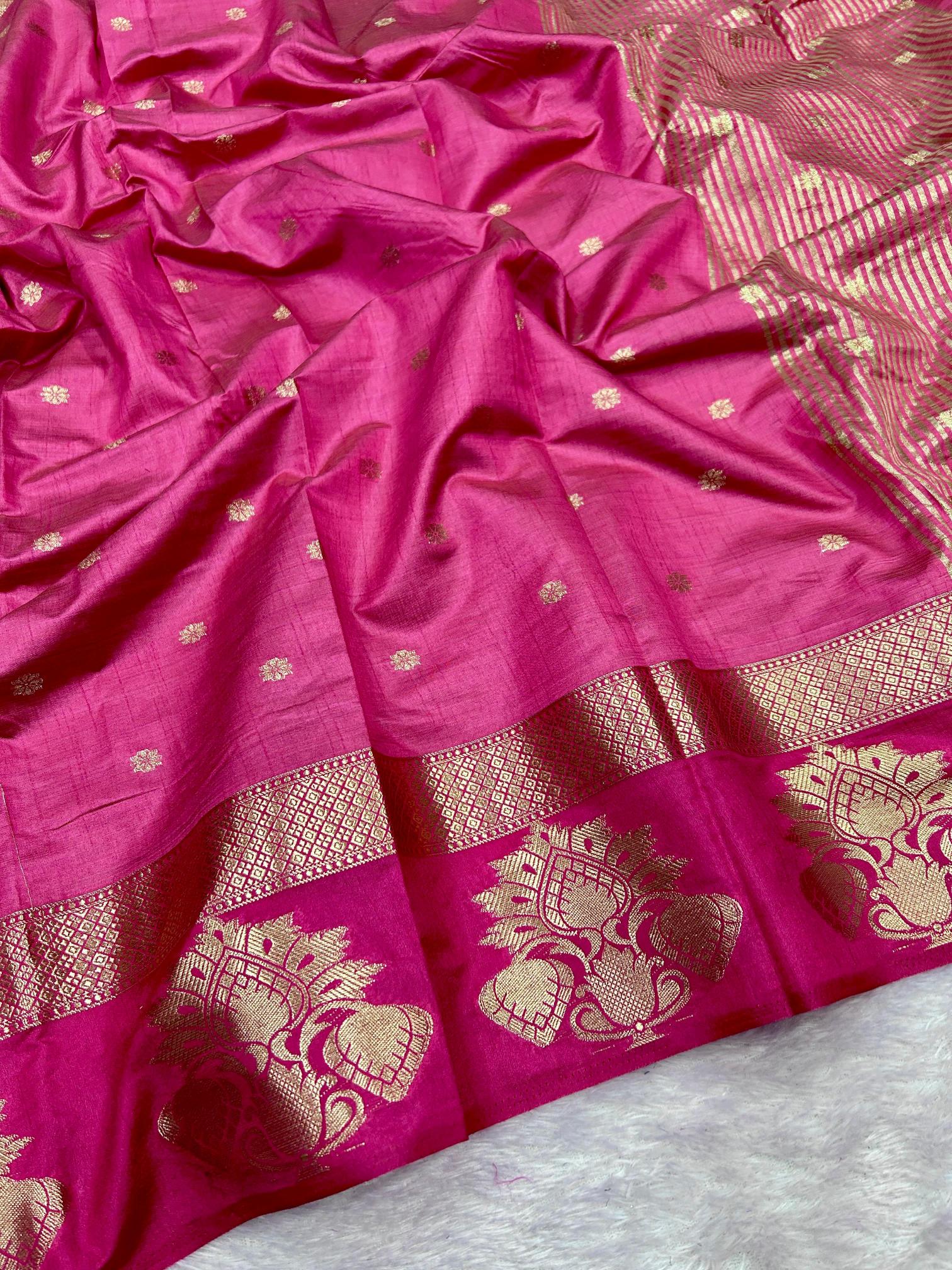 Dazira Soft Tusser silk Cheap saree wholesale in Kolkata