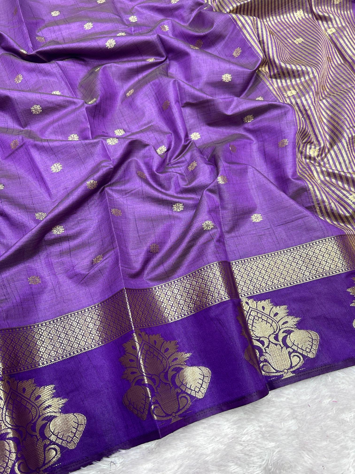 Dazira Soft Tusser silk Cheap saree wholesale in Kolkata