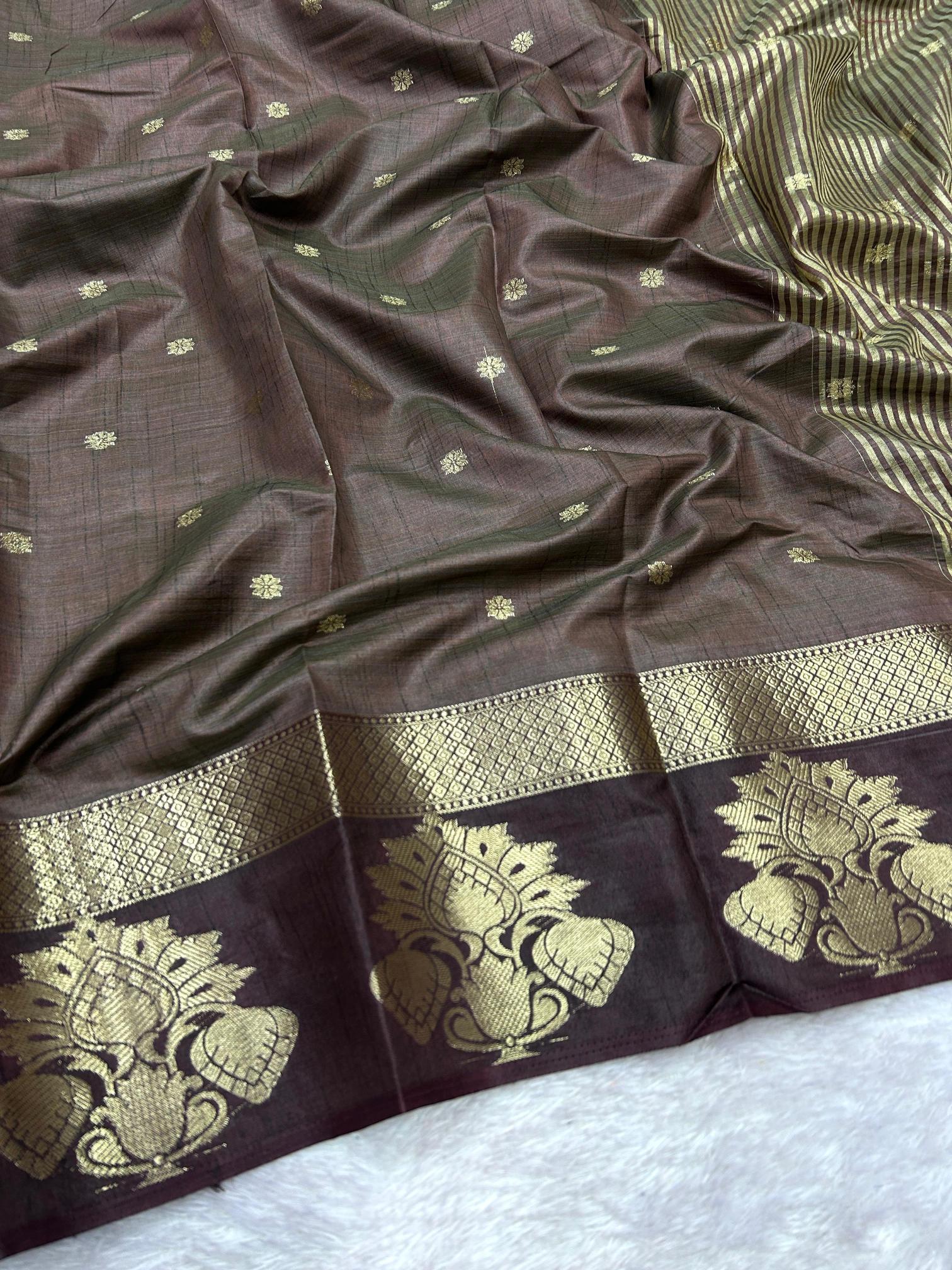 Dazira Soft Tusser silk Cheap saree wholesale in Kolkata
