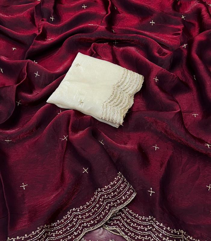 Dazira Space Sattin Bits Sequence Wholesale saree shops in Delhi