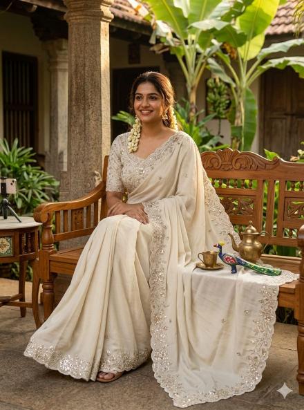 Dazira Star Georgette Sequence Work Wholesale saree manufacturers in Delhi