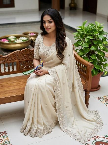Dazira Star Georgette Sequence Work Wholesale saree manufacturers in Delhi