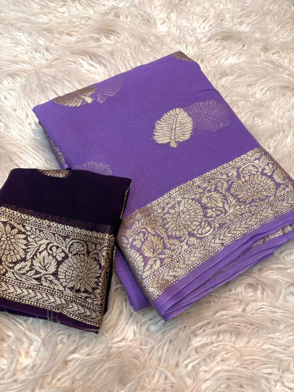 Dazira viscose leaf jacquard Saree manufacturers in Hyderabad