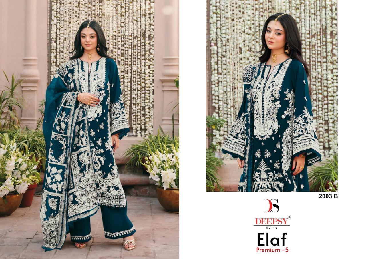 Deepsy Elaf Premium vol 3 d 2003 catalog wholesale pakistani suits in dubai