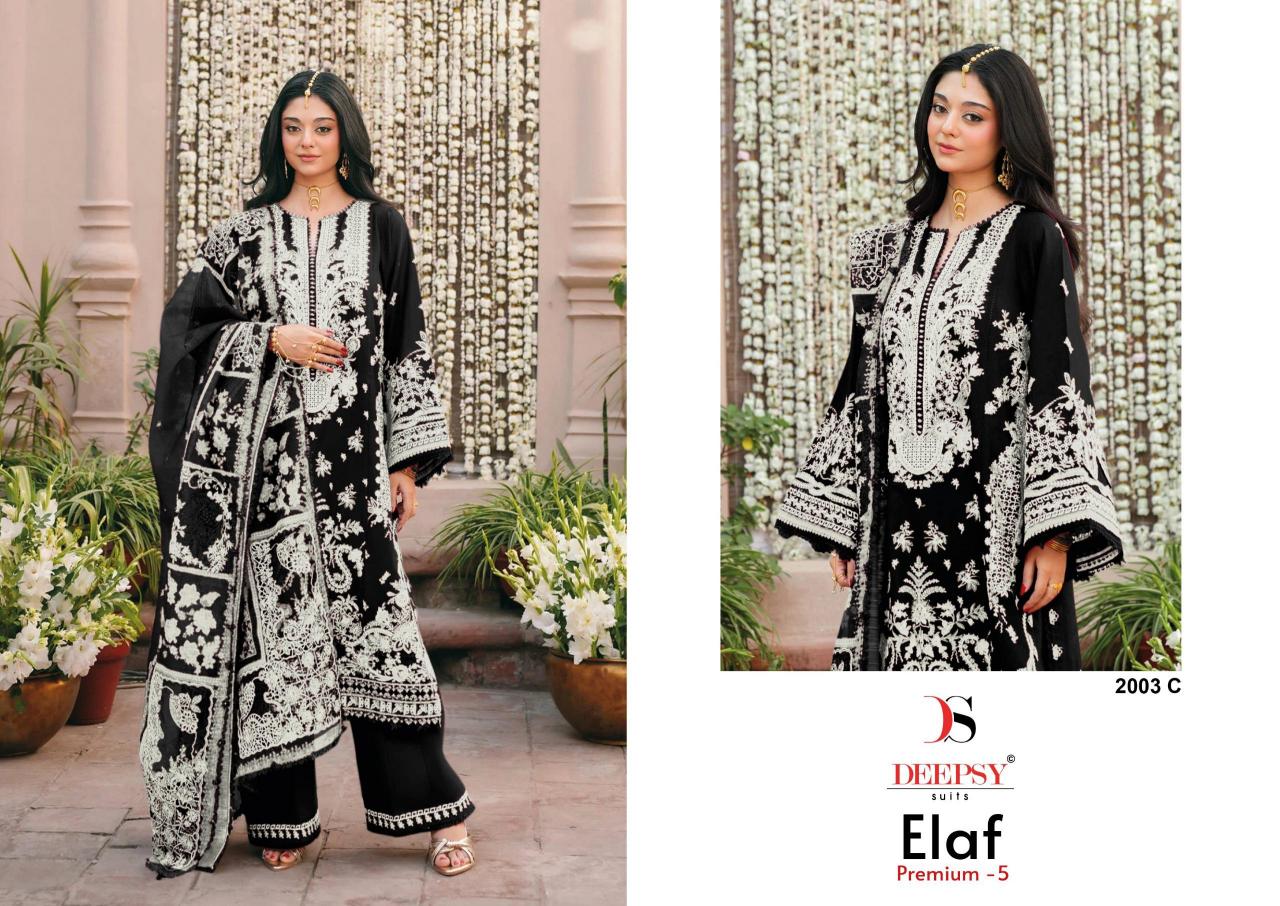 Deepsy Elaf Premium vol 3 d 2003 catalog wholesale pakistani suits in dubai