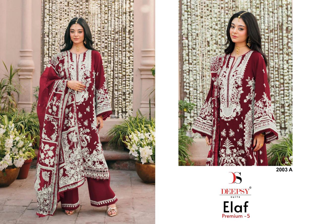 Deepsy Elaf Premium vol 3 d 2003 catalog wholesale pakistani suits in dubai