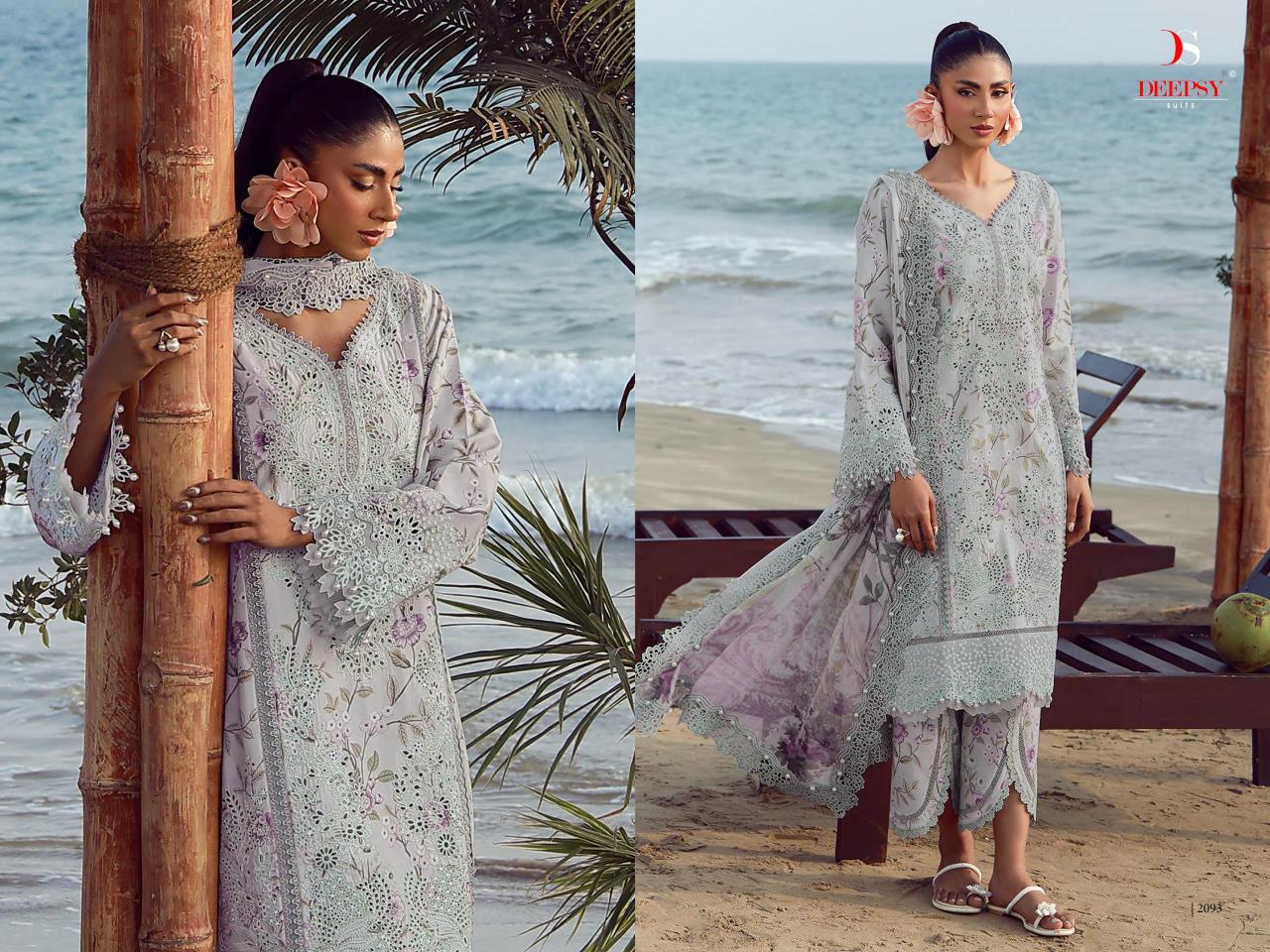 Deepsy Jade Flora Premium vol 2 catalog Cotton dupatta pakistani wholesale suits