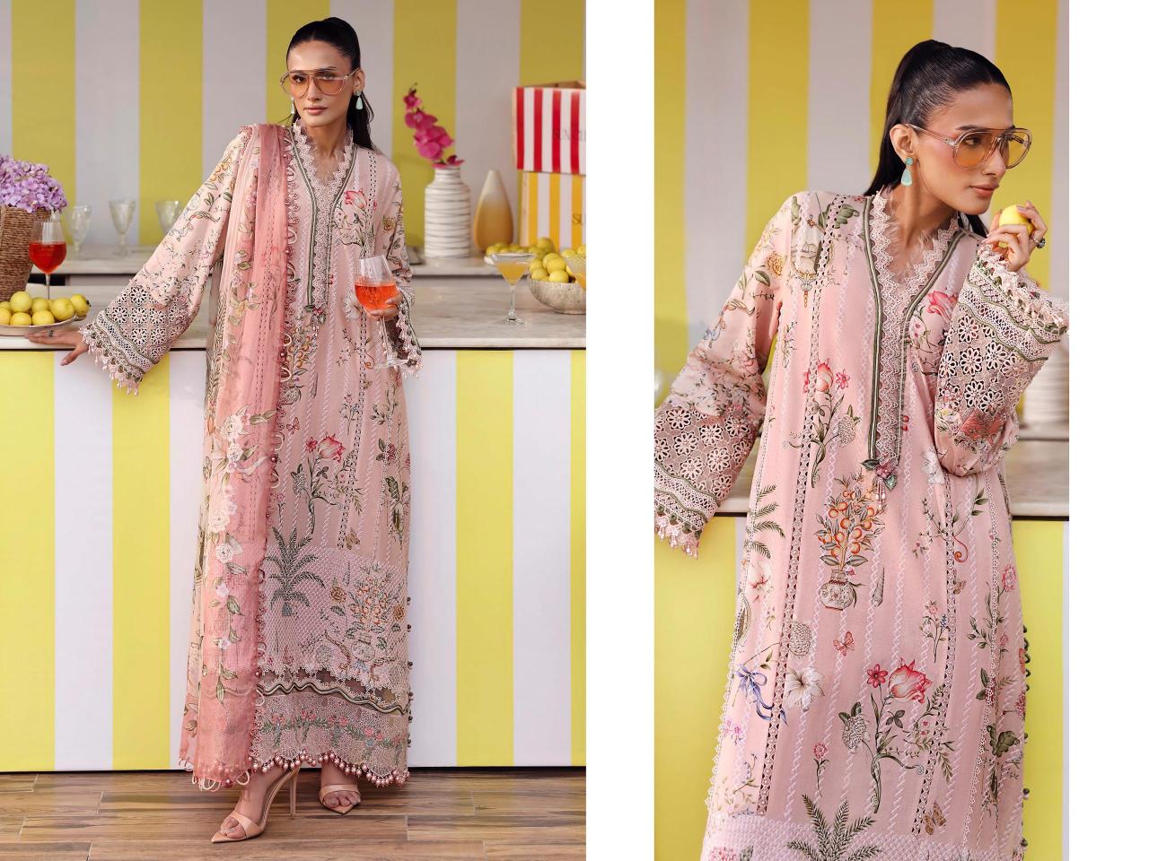 Deepsy Maria B MPrint 25 Vol 7 catalog Chiffon Dupatta pakistani wholesale suits online