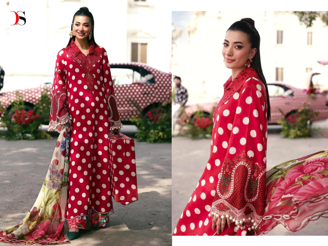 Deepsy Maria B MPrint 25 Vol 7 catalog Chiffon Dupatta pakistani wholesale suits online
