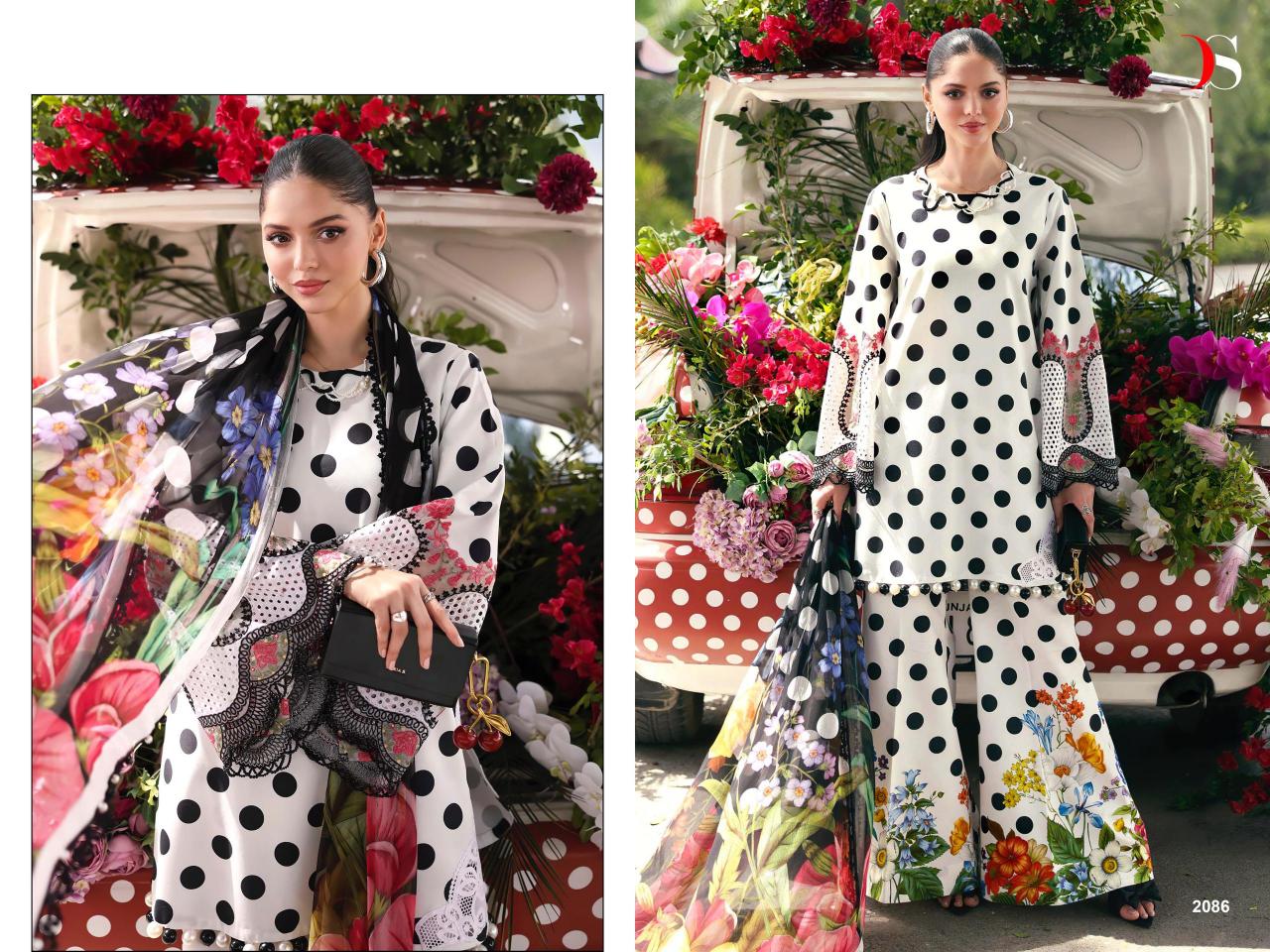 Deepsy Maria B MPrint 25 Vol 7 catalog Chiffon Dupatta pakistani wholesale suits online