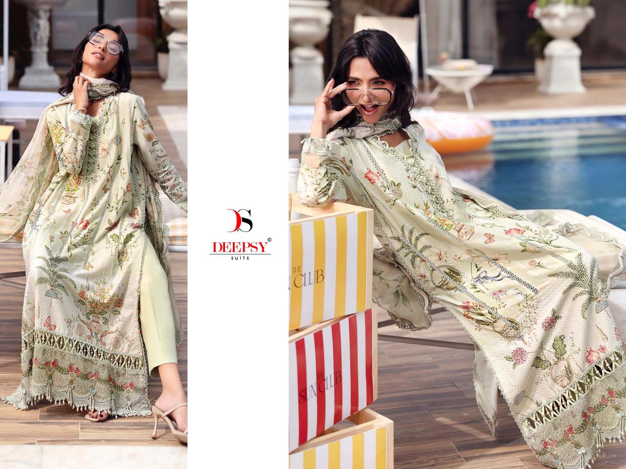 Deepsy Maria B MPrint 25 Vol 7 catalog Cotton Dupatta pakistani suits wholesale in india