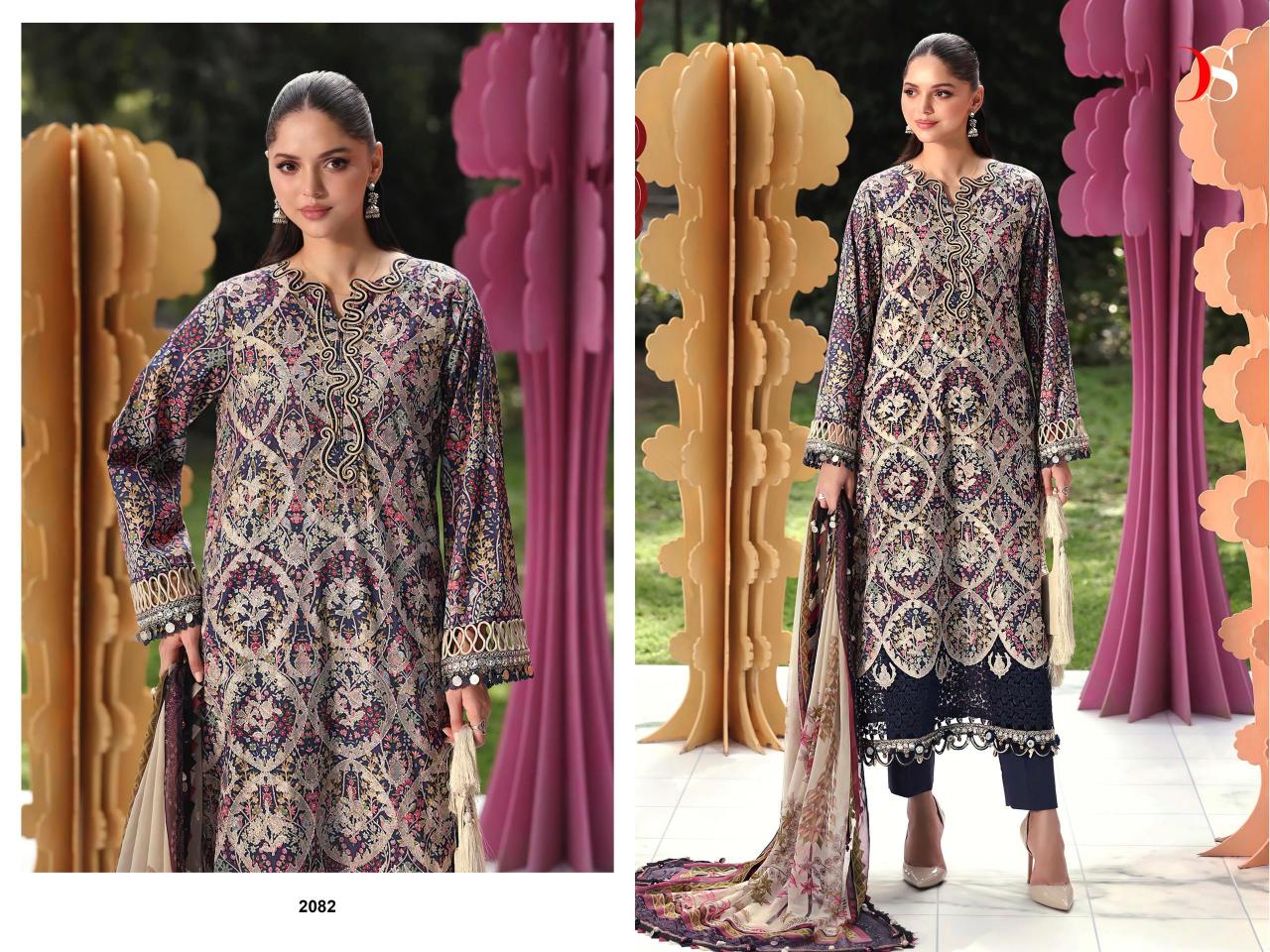 Deepsy Maria B MPrint 25 Vol 7 catalog Cotton Dupatta pakistani suits wholesale in india