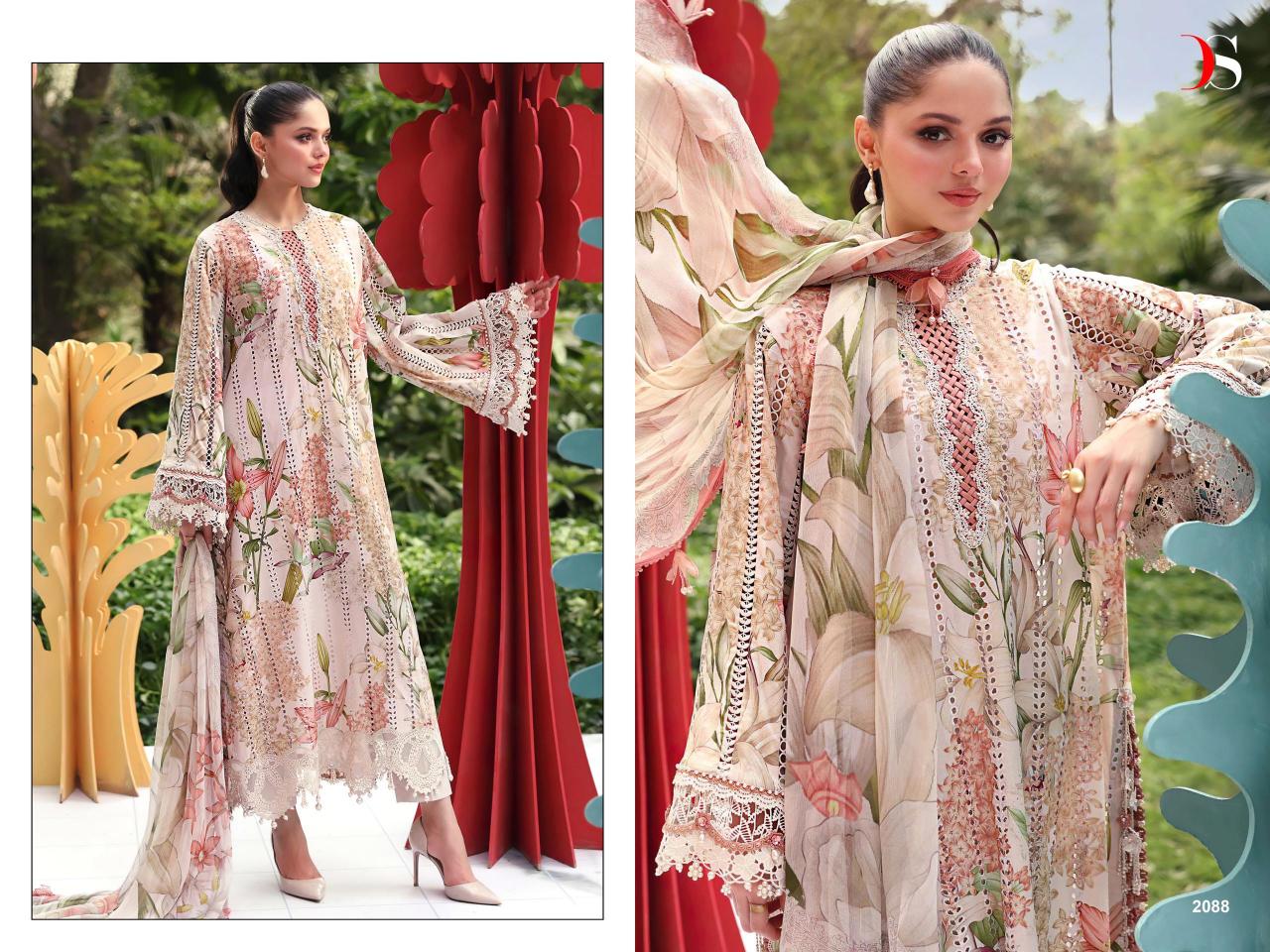 Deepsy Maria B MPrint 25 Vol 7 catalog Cotton Dupatta pakistani suits wholesale in india