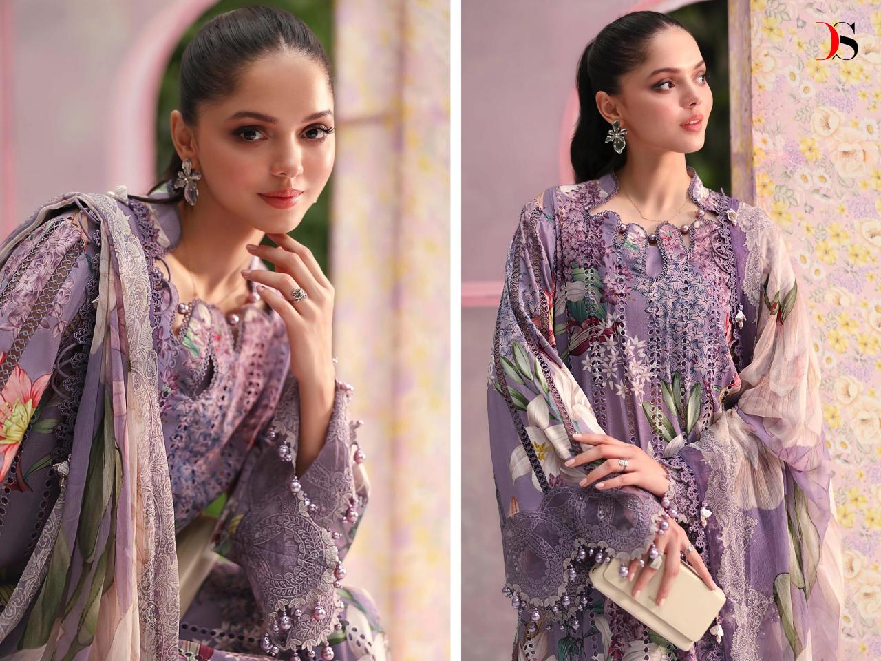 Deepsy Maria B MPrint 25 Vol 7 catalog Cotton Dupatta pakistani suits wholesale in india