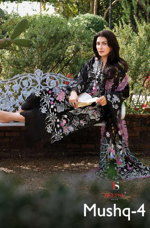 Deepsy Suits Mushq Lawn Vol-4 Bulk salwar suit suppliers in Hyderabad