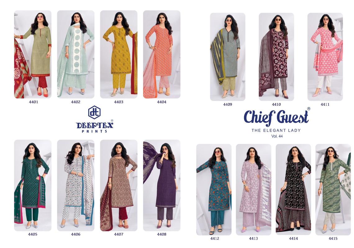 Deeptex Chief Guest Vol-44 – Dress Material - Wholesale Catalog